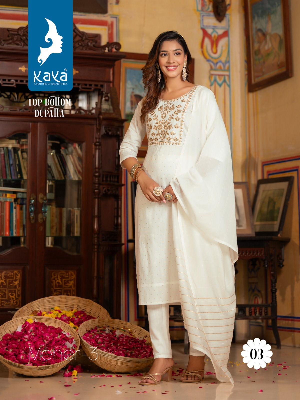 Kaya Meher Vol 3 Designer Readymade Suits Catalog
